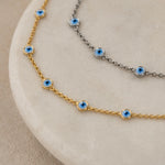 Load image into Gallery viewer, Christina Evil Eye Necklace &amp;
