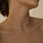 Load image into Gallery viewer, Christina Evil Eye Necklace &amp;

