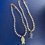 Load image into Gallery viewer, Dorothy Fish Pearl Necklace

