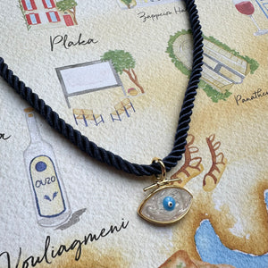 Marguerite Evil Eye Necklace