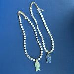 Load image into Gallery viewer, Dorothy Fish Pearl Necklace
