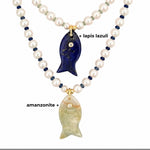 Load image into Gallery viewer, Dorothy Fish Pearl Necklace
