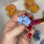 Load and play video in Gallery viewer, Oriana Orchid Earrings

