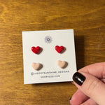 Load and play video in Gallery viewer, Heart Studs
