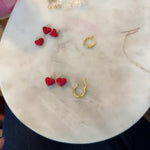 Load and play video in Gallery viewer, Danielle Huggie Earring Charms (Step 2)
