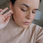 Load and play video in Gallery viewer, Oriana Orchid Earrings
